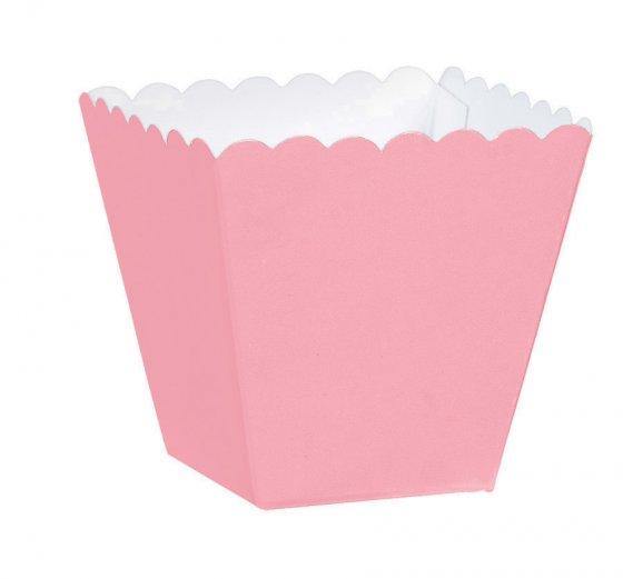 Mega Pack Pink Scalloped Paper Favor Box - The Base Warehouse