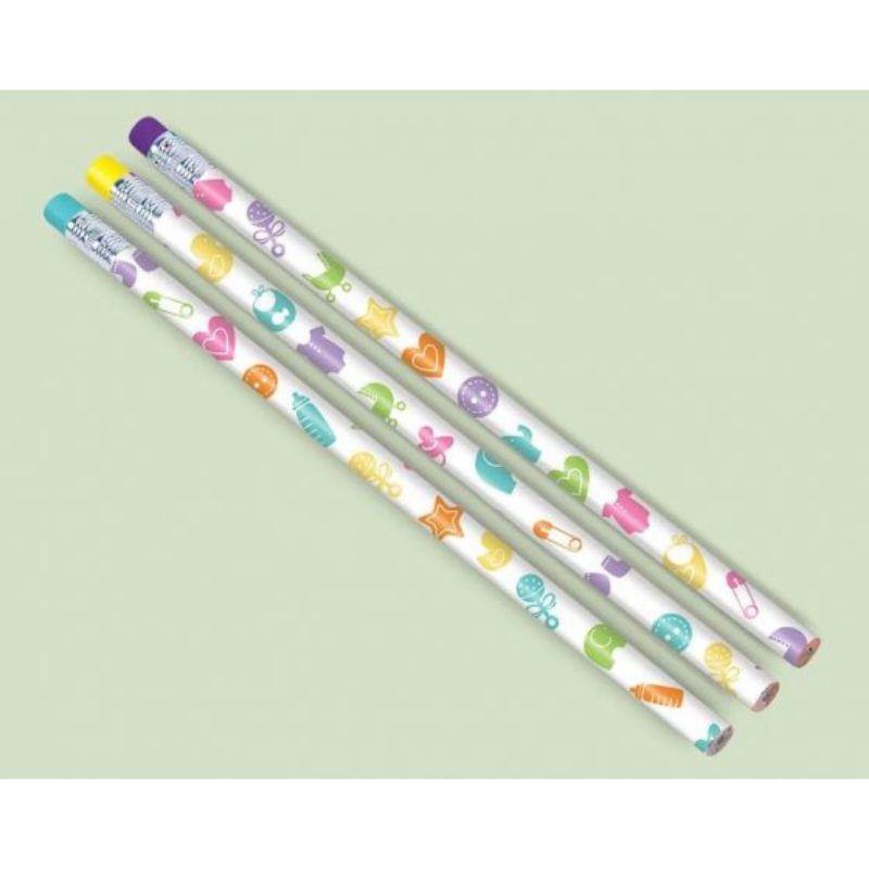 12 Pack Baby Shower Pencil Favor - The Base Warehouse