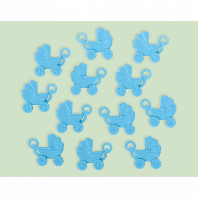 12 Pack Baby Shower Blue Carriage Favors - The Base Warehouse
