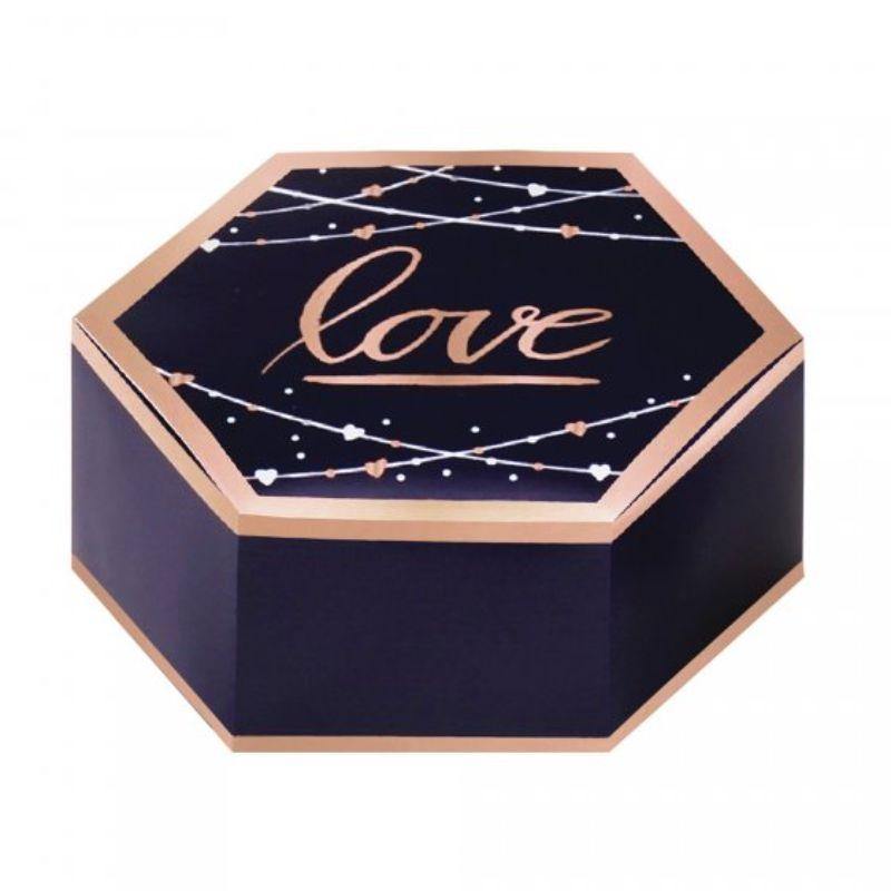 8 Pack Navy Bride Favor Boxes - 8cm x 3cm x 7cm - The Base Warehouse