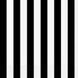 Load image into Gallery viewer, 16 Pack Midnight Black Stripes Luncheon Napkins - 33cm x 33cm - The Base Warehouse
