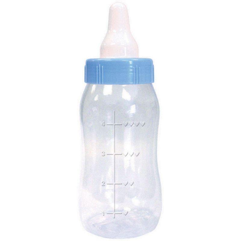 Baby Shower Blue Plastic Baby Bottle Bank - 28cm - The Base Warehouse