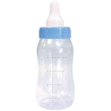 Baby Shower Blue Plastic Baby Bottle Bank - 28cm - The Base Warehouse