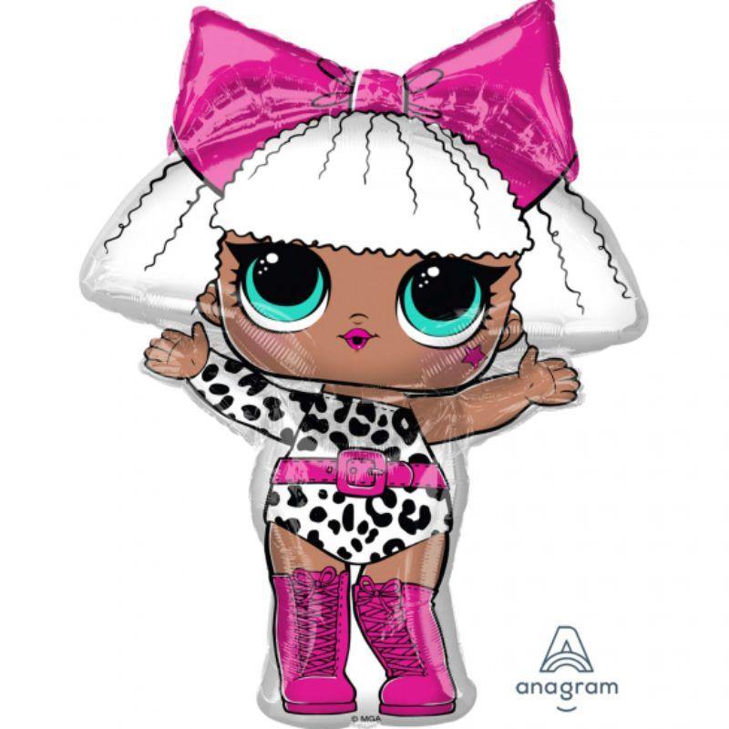 LOL Surprise Diva Foil Balloon - 68cm x 86cm - The Base Warehouse