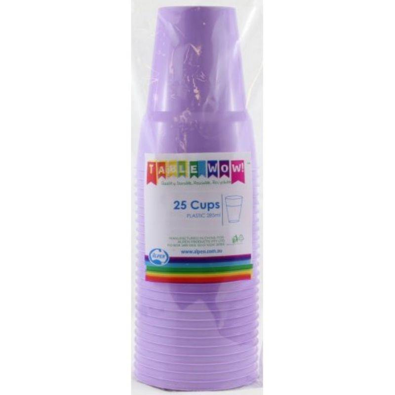25 Pack Lavender Cups - 285ml - The Base Warehouse