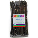 Load image into Gallery viewer, 25 Pack Black Plastic Knives - 19cm - The Base Warehouse
