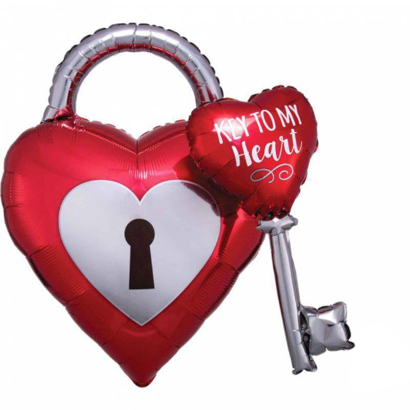 Key to My Heart Foil Balloon