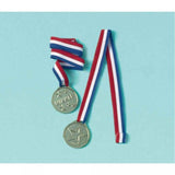 Load image into Gallery viewer, 12 Pack Sports Party Award Ribbon Favor - The Base Warehouse
