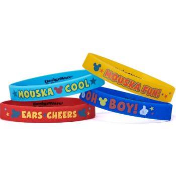 4 Pack Mickey Mouse & Friends Rubber Bracelet Favors - The Base Warehouse