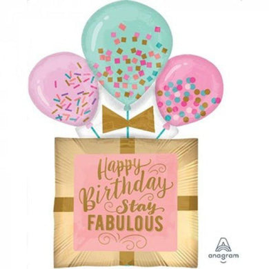 Fabulous Birthday Gift Foil Balloon - 58cm x 81cm - The Base Warehouse