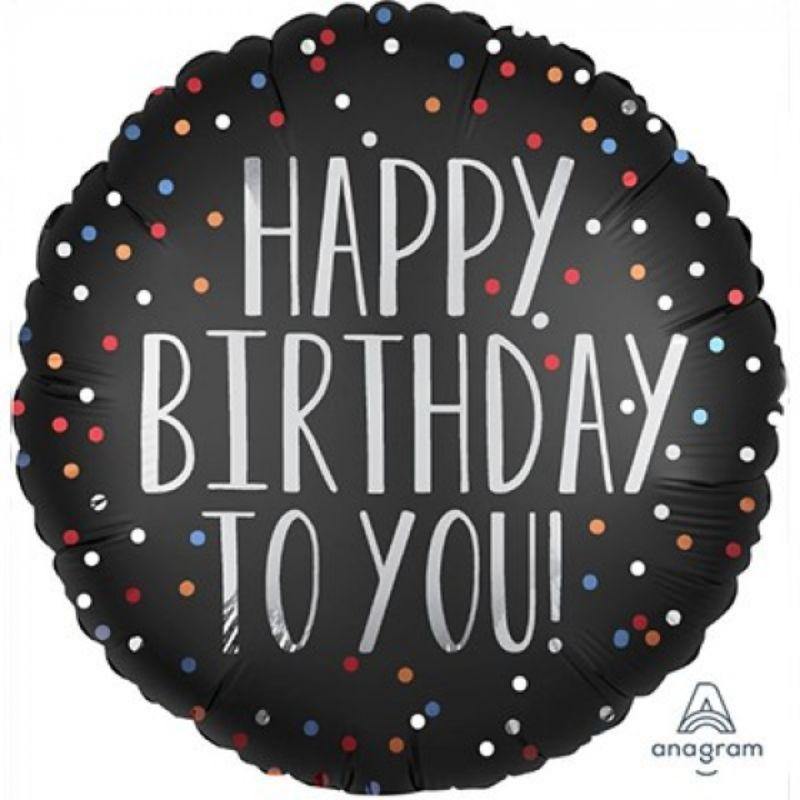 Satin HBD to You Foil Balloon - 45cm - The Base Warehouse