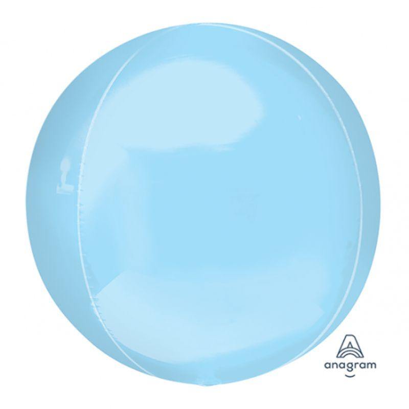Orbz Pastel Blue Foil Balloon - 38cm x 40cm - The Base Warehouse