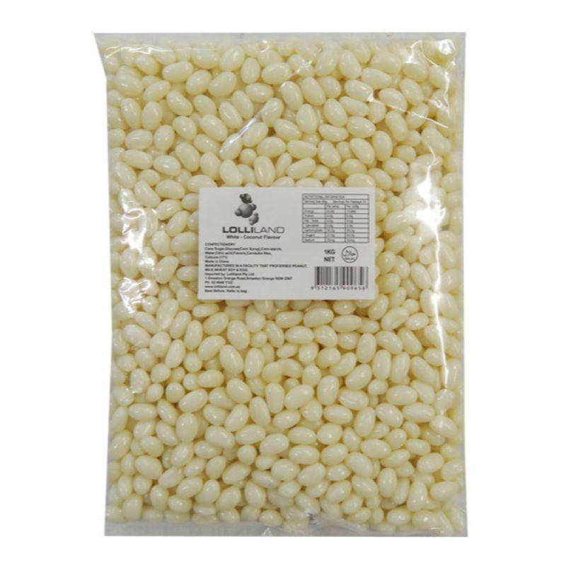 White Jelly Bean - 1kg - The Base Warehouse