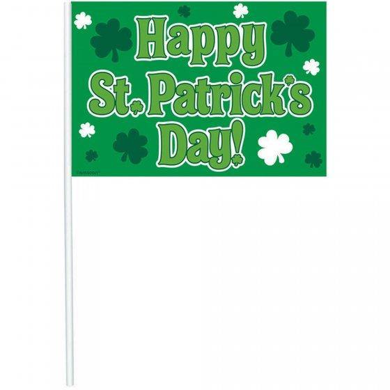 Multipack Happy St Patricks Day Flags - The Base Warehouse