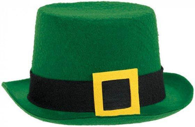 St Patricks Day Green Felt Top Hat - The Base Warehouse