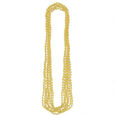 Gold Metallic Necklace - 76cm - The Base Warehouse