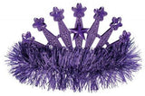 Load image into Gallery viewer, Purple Tinsel Tiara - The Base Warehouse
