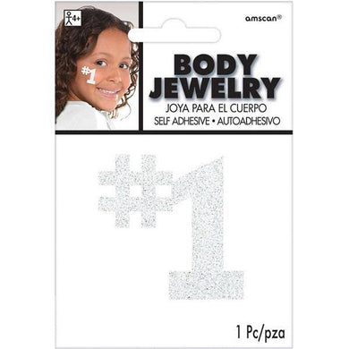 White Glitter #1 Body Jewelry - The Base Warehouse