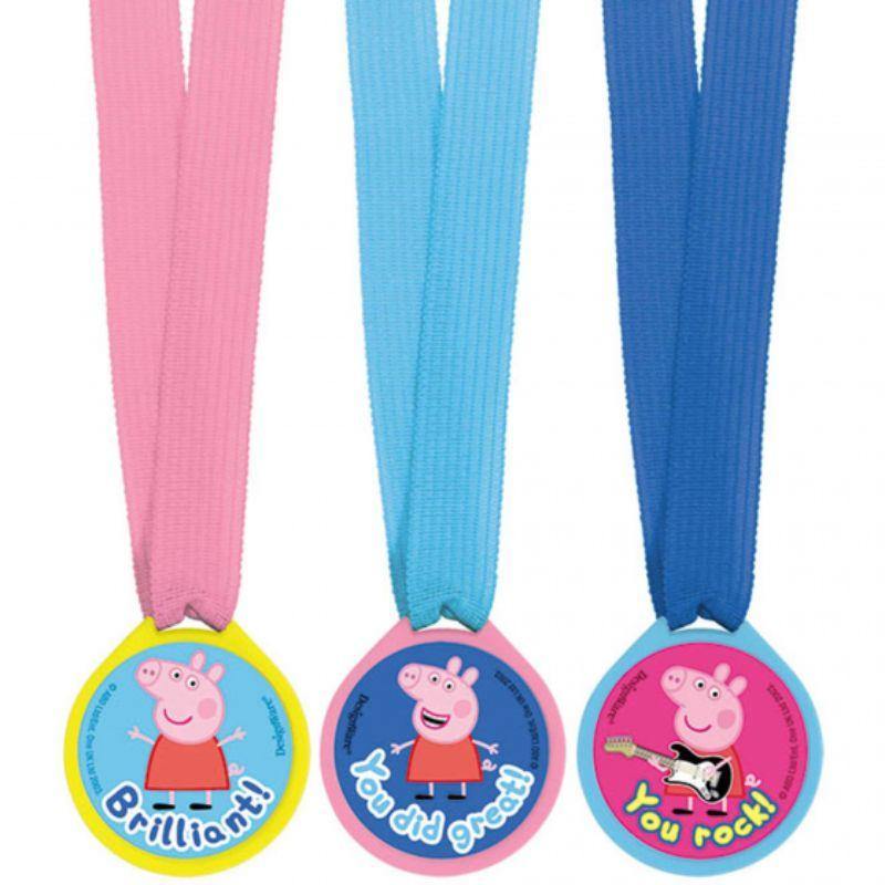 12 Pack Peppa Pig Mini Award Medals - The Base Warehouse