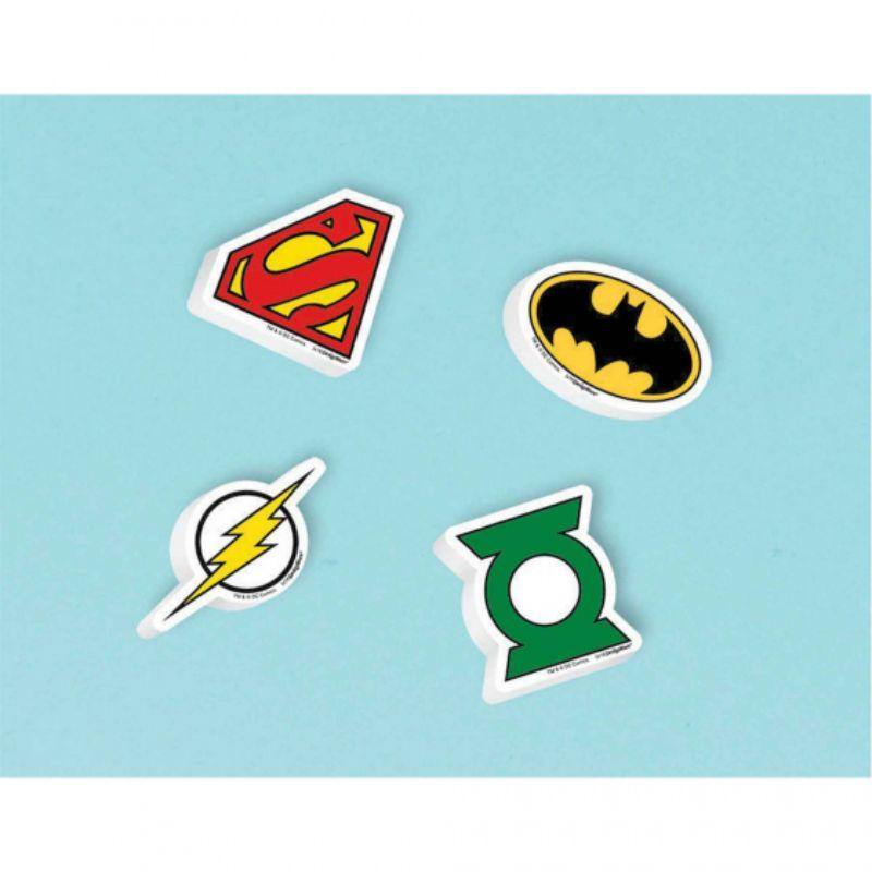 12 Pack Justice League Eraser - The Base Warehouse