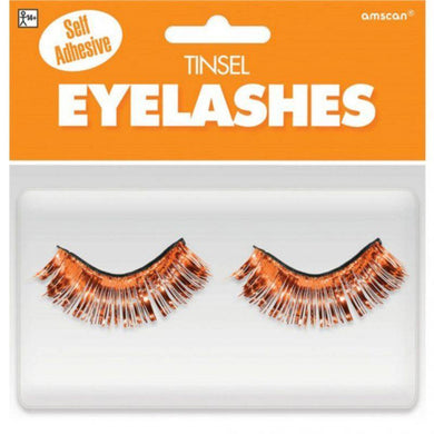 Orange Tinsel Eyelashes - The Base Warehouse
