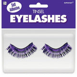 Load image into Gallery viewer, Purple Tinsel Eyelashes - The Base Warehouse
