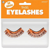 Load image into Gallery viewer, Orange Tinsel Eyelashes - The Base Warehouse

