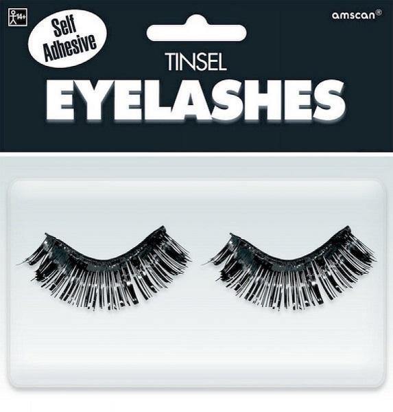 Black Tinsel Eyelashes - The Base Warehouse
