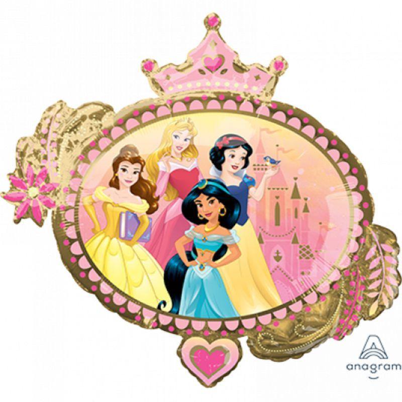 Princess Once Upon a Time Foil Balloon - 86cm x 81cm - The Base Warehouse