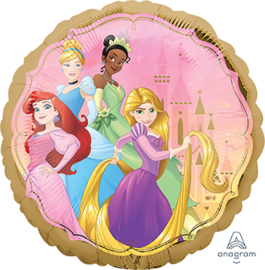 Princess Once Upon a Time Round Foil Balloon - 45cm - The Base Warehouse