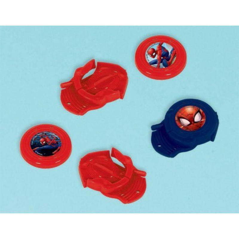 12 Pack Spiderman Webbed Wonder Mini Disc Shooters - The Base Warehouse