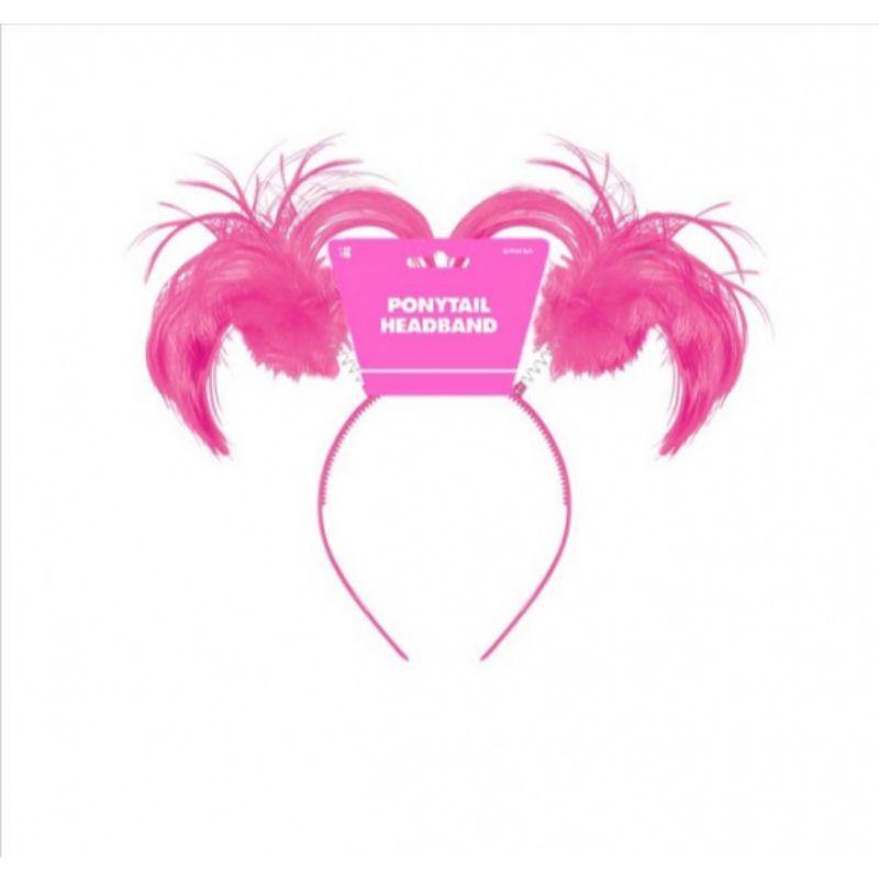 Pink Ponytail Headbopper - 20cm x 12.7cm