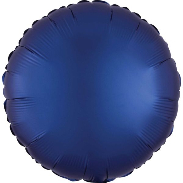 Satin Luxe Navy Circle Foil Balloon - 45cm