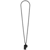 Load image into Gallery viewer, Black Whistle On Chain Necklace - The Base Warehouse
