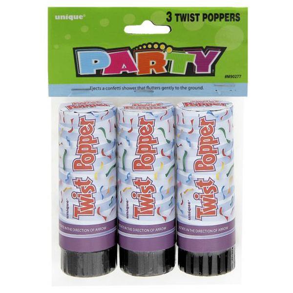 3 Pack Twist Poppers - The Base Warehouse