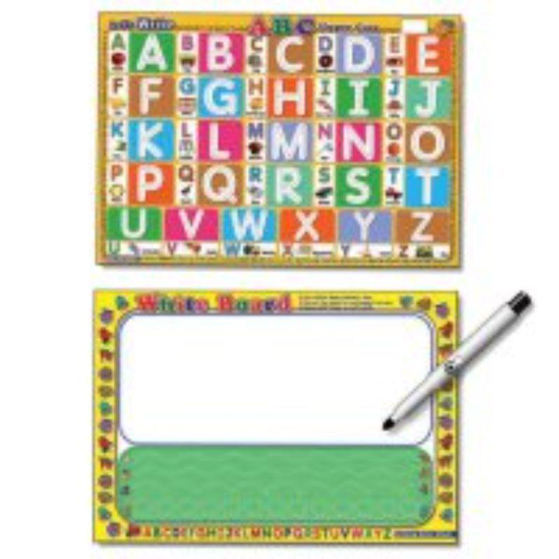 Writing Board Lets Write ABC Upper Case - 375mm x 265mm x 3mm