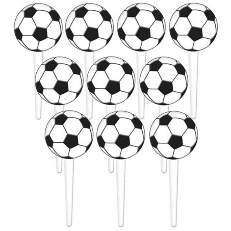 36 Pack Soccer Fan Plastic Picks - 7.6cm - The Base Warehouse