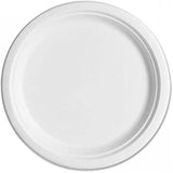 Load image into Gallery viewer, 10 Pack White Sugarcane Dinner Plates - 23cm - The Base Warehouse
