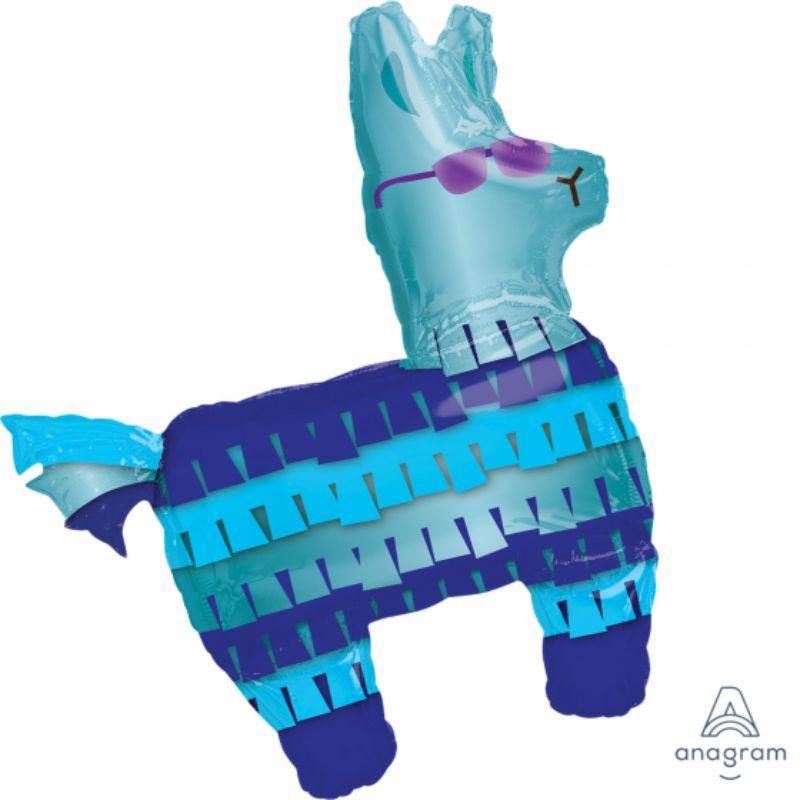 Blue Battle Royal Llama Foil Balloon - 73cm x 83cm - The Base Warehouse