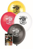 Load image into Gallery viewer, 8 Pack Assorted Colours Pirate Fun Latex Balloons - 30cm - The Base Warehouse
