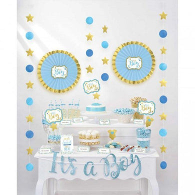 Baby Shower Blue Buffet Decorating Kit - The Base Warehouse