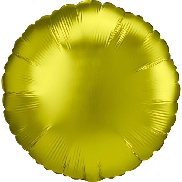 Satin Luxe Lemon Circle Foil Balloon - 45cm