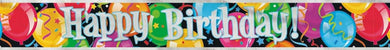 Bravo Happy Birthday Foil Banner - 3.6m - The Base Warehouse