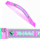Load image into Gallery viewer, Fairytale Birthday Princess Satin Sash - The Base Warehouse

