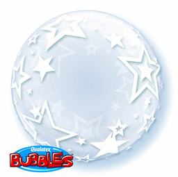 Stylish Stars Bubble Balloon - 60cm