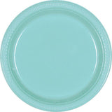 Load image into Gallery viewer, 24 Pack Robins Egg Blue Paper Dinner Plates - 23cm - The Base Warehouse
