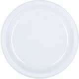 Load image into Gallery viewer, 20 Pack White Plastic Plates - 23cm - The Base Warehouse
