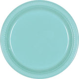 Load image into Gallery viewer, 24 Pack Robins Egg Blue Paper Dinner Plates - 23cm - The Base Warehouse
