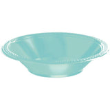 Load image into Gallery viewer, 20 Pack Robins Egg Blue Plastic Bowls - 355ml - The Base Warehouse
