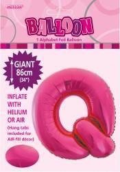 Hot Pink Letter Q Foil Balloon - 86cm - The Base Warehouse